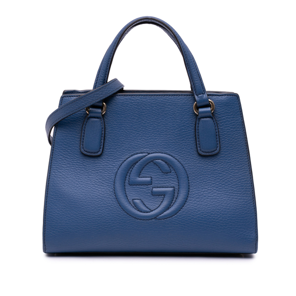 Pre-Loved Gucci Medium Dollar Calf Soho Top Handle Convertible Tote - Picture 1 of 8